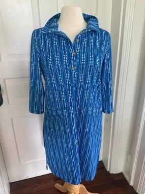 Katherine Way Printed Collared Dress